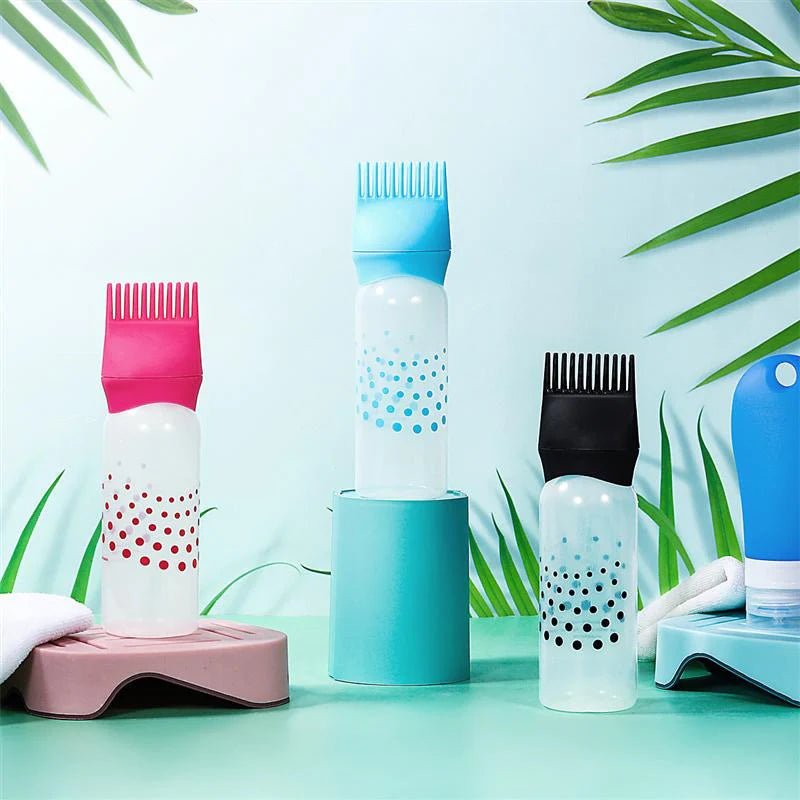 Refillable Hair Color Applicator Bottle – Salon Tint & Shampoo Dispenser Tool - Saadiq.pk