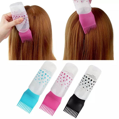Refillable Hair Color Applicator Bottle – Salon Tint & Shampoo Dispenser Tool - Saadiq.pk