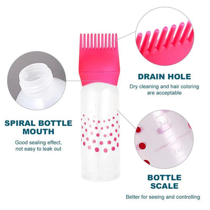 Refillable Hair Color Applicator Bottle – Salon Tint & Shampoo Dispenser Tool - Saadiq.pk