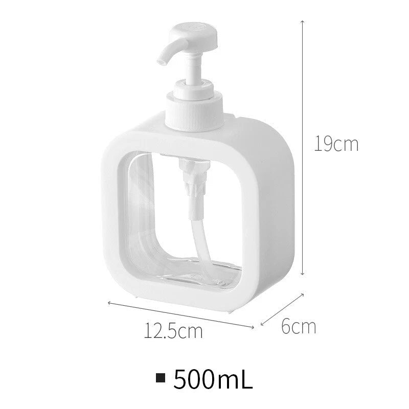 Refillable Soap & Lotion Dispenser – Shampoo & Hand Wash Bottle 300ml / 500ml - Saadiq.pk