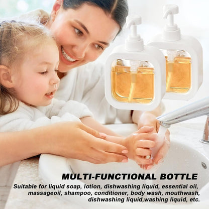 Refillable Soap & Lotion Dispenser – Shampoo & Hand Wash Bottle 300ml / 500ml - Saadiq.pk