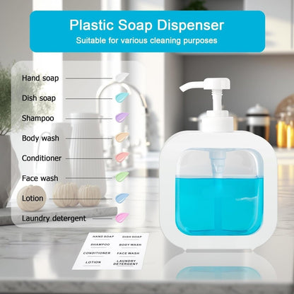 Refillable Soap & Lotion Dispenser – Shampoo & Hand Wash Bottle 300ml / 500ml - Saadiq.pk
