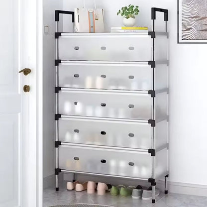 Dustproof Shoe Rack Organizer | 5/6/7 Layer Waterproof Shoe Stand | Space-Saving Storage Shelf for Home