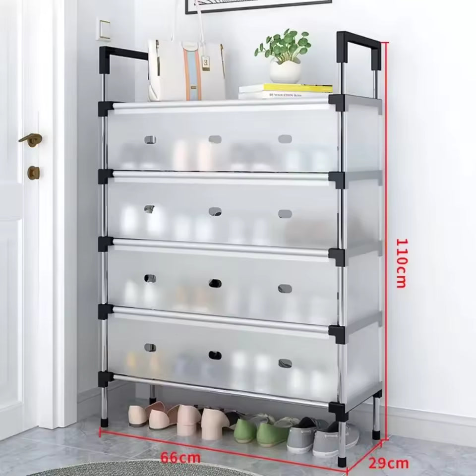 Dustproof Shoe Rack Organizer | 5/6/7 Layer Waterproof Shoe Stand | Space-Saving Storage Shelf for Home