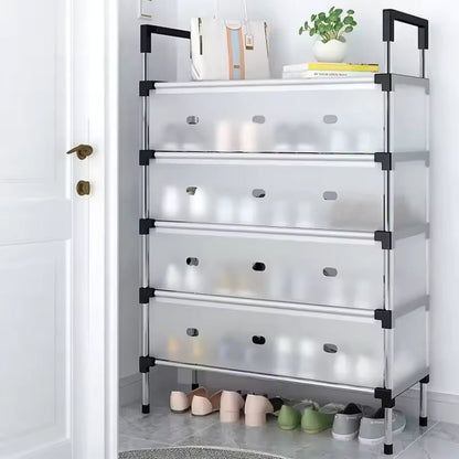 Dustproof Shoe Rack Organizer | 5/6/7 Layer Waterproof Shoe Stand | Space-Saving Storage Shelf for Home