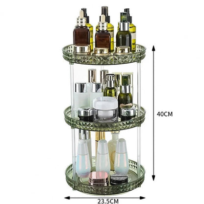 Rotating Diamond Cut 3 layer Rotating Organizer - Saadiq.pk