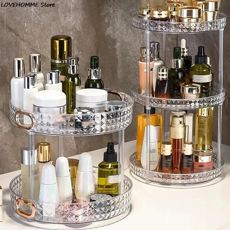 Rotating Diamond Cut 3 layer Rotating Organizer - Saadiq.pk