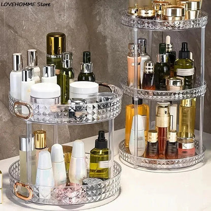 Rotating Diamond Cut 3 layer Rotating Organizer - Saadiq.pk