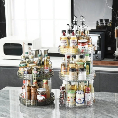 Rotating Diamond Cut 3 layer Rotating Organizer - Saadiq.pk