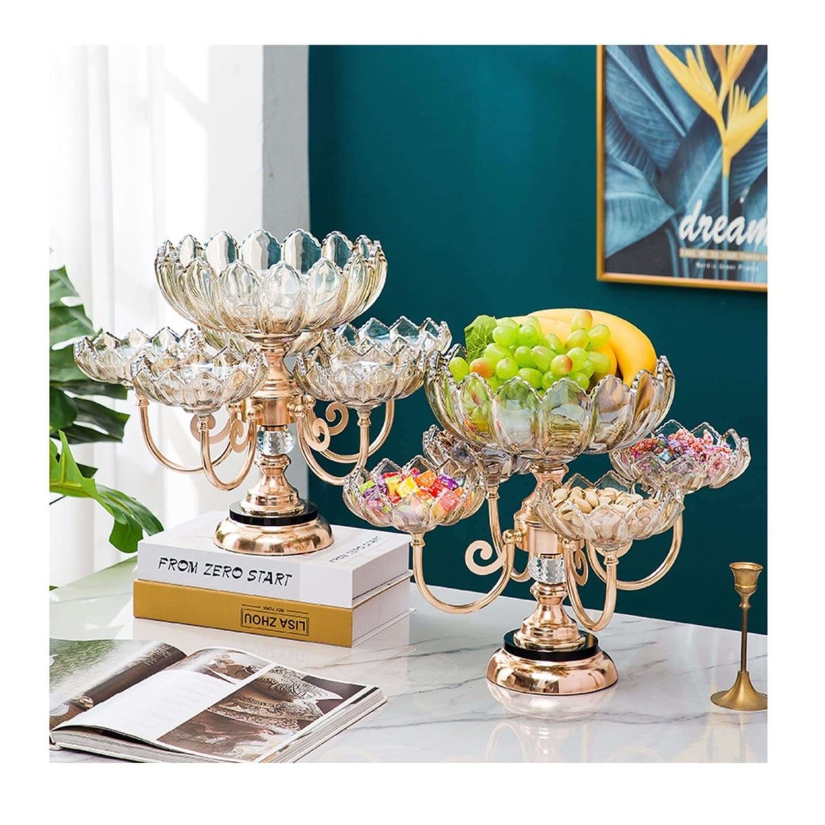 Rotating Dry Fruit Plate Rack - Saadiq.pk