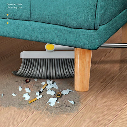 Broom With Dust Pan Set – Long Handle, Foldable & Space-Saving Cleaning Tool