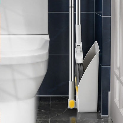 Broom With Dust Pan Set – Long Handle, Foldable & Space-Saving Cleaning Tool