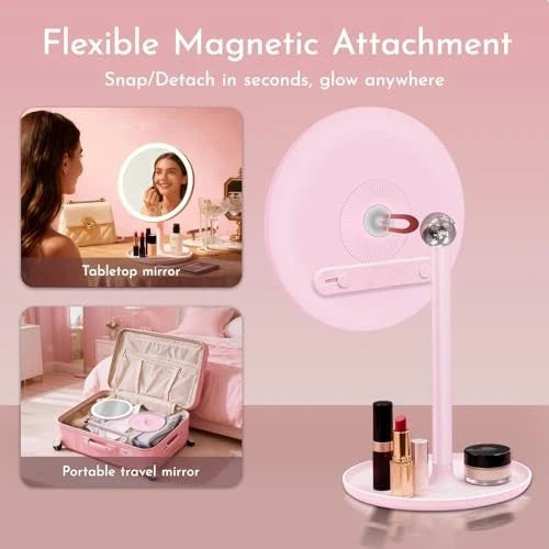 3-Mode LED Makeup Mirror with Touch Light