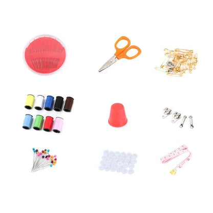 85 Pcs Sewing Tool Kit – Portable Needle & Thread Set with Scissors, Pins, Buttons & Accessories