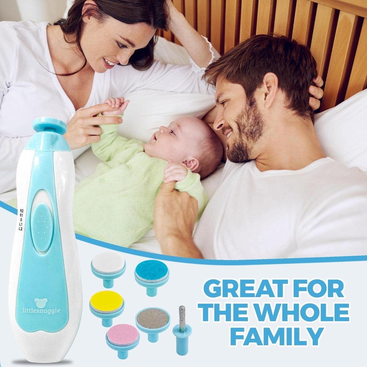 Safe Electric Baby Nail Trimmer & Nail File Kit for Newborns | Baby Nail Clippers - Saadiq.pk