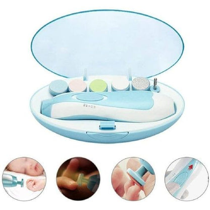 Safe Electric Baby Nail Trimmer & Nail File Kit for Newborns | Baby Nail Clippers - Saadiq.pk