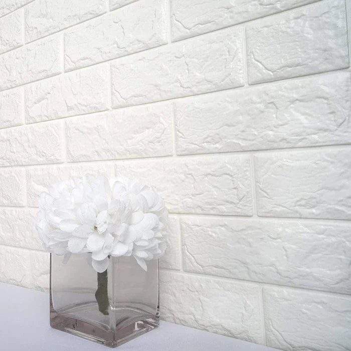 Self - Adhesive 3D Brick Wall Panels – Peel & Stick Waterproof Wall Decor for Home & Office - Saadiq.pk