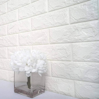 Self - Adhesive 3D Brick Wall Panels – Peel & Stick Waterproof Wall Decor for Home & Office - Saadiq.pk