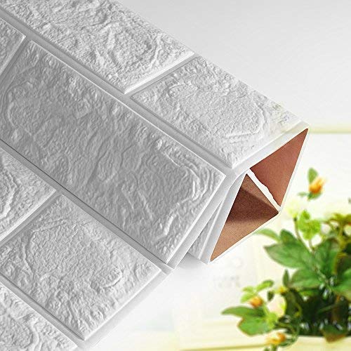 Self - Adhesive 3D Brick Wall Panels – Peel & Stick Waterproof Wall Decor for Home & Office - Saadiq.pk