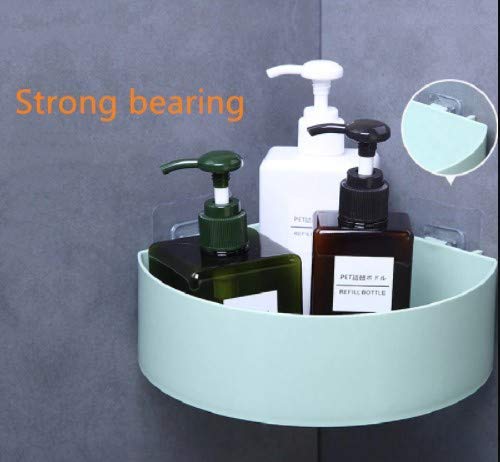 Self Adhesive Corner Rack – Wall Mounted Bathroom & Kitchen Storage Shelf - Saadiq.pk