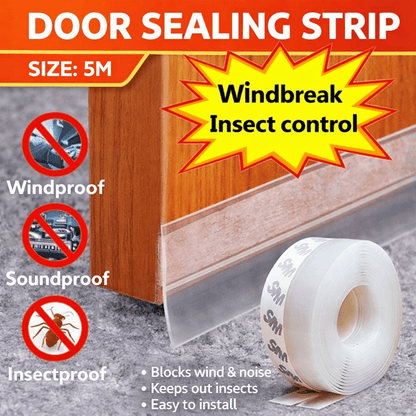 Self Adhesive Door Bottom Seal Strip for Wind Noise Dust & Insect Protection - Saadiq.pk