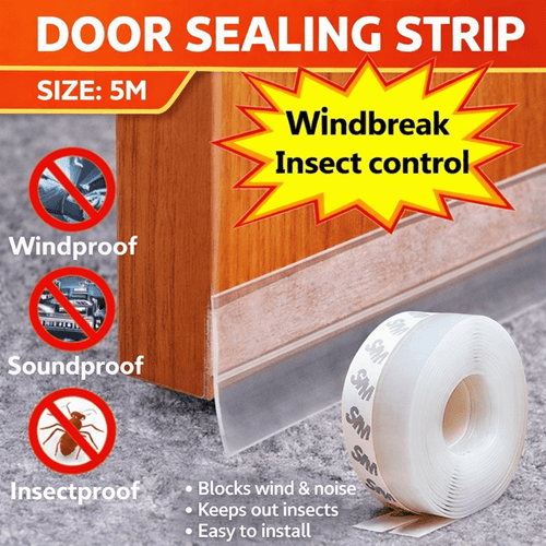 Self Adhesive Door Bottom Seal Strip for Wind Noise Dust & Insect Protection - Saadiq.pk