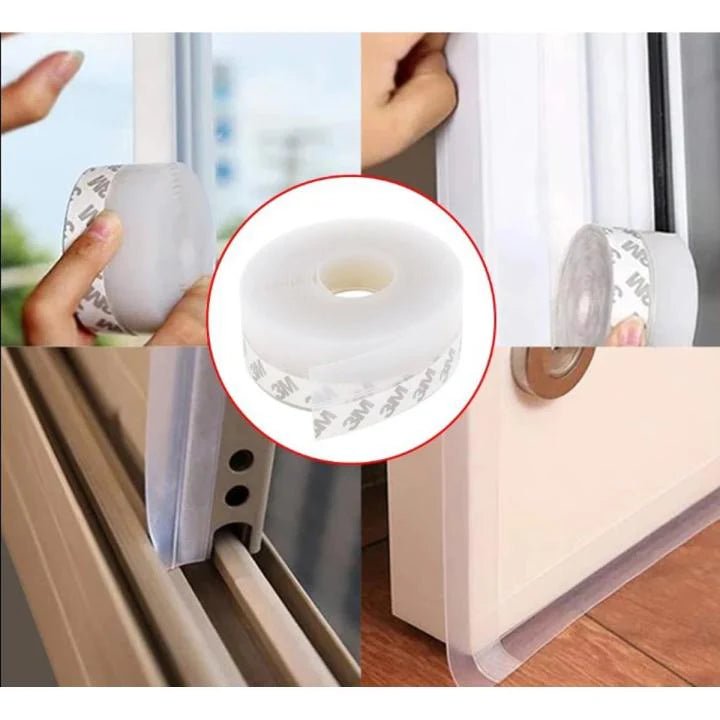 Self Adhesive Door Bottom Seal Strip for Wind Noise Dust & Insect Protection - Saadiq.pk