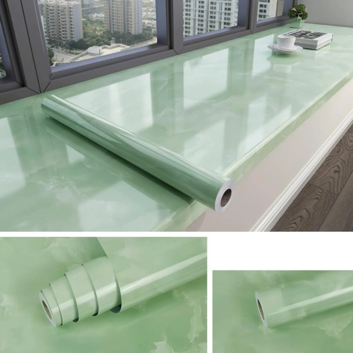 Self - Adhesive Marble Sheet – Oil & Heat Resistant Kitchen Wallpaper - Saadiq.pk
