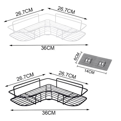 Self - Adhesive Wall Corner Rack - Saadiq.pk