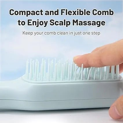 Self - Cleaning Hair Brush – Easy Detangling & Grooming - Saadiq.pk