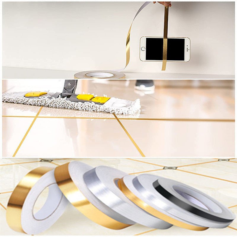 Self‑Adhesive Waterproof Tile Gap Tape – Mildewproof Sealing Strip for Bathroom & Kitchen Edges - Saadiq.pk