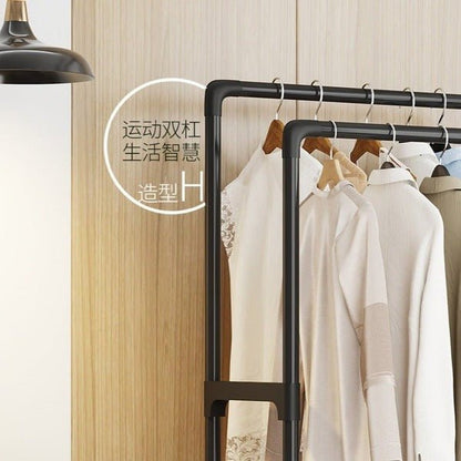 Shelving Cloth Hanging Rack – Multi - Layer Clothes Organizer - Saadiq.pk