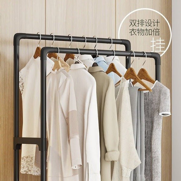 Shelving Cloth Hanging Rack – Multi - Layer Clothes Organizer - Saadiq.pk