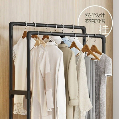 Shelving Cloth Hanging Rack – Multi - Layer Clothes Organizer - Saadiq.pk