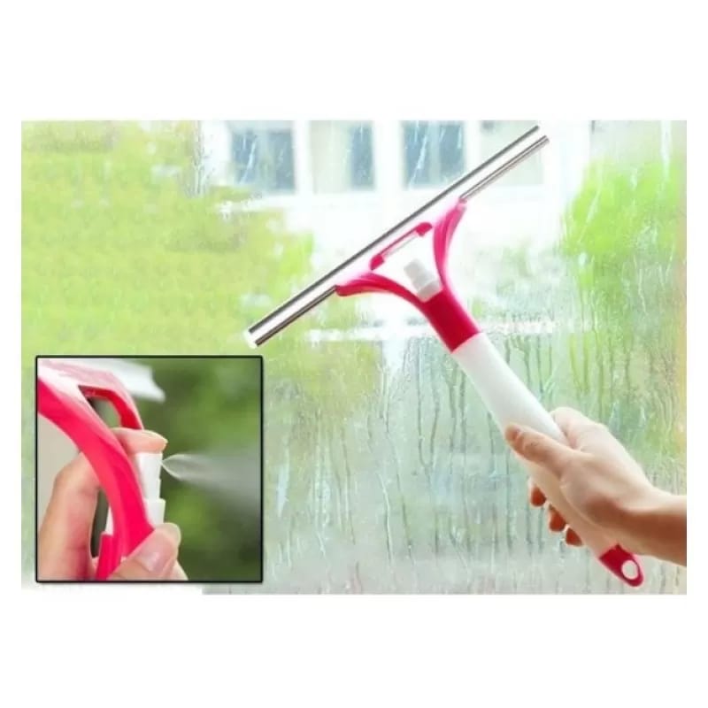 Shower Spray Glass Wiper – 2 - in - 1 Spray & Squeegee Cleaner for Windows & Tiles - Saadiq.pk
