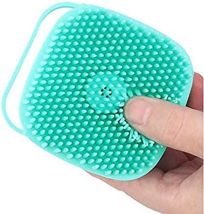 Silicone Bath Body Brush – Soft, Gentle & 2 - in - 1 Soap Dispenser Scrubber - Saadiq.pk