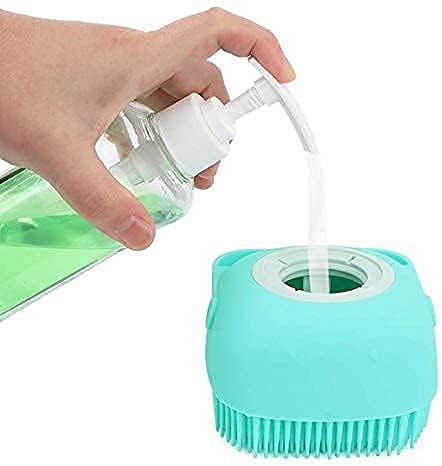 Silicone Bath Body Brush – Soft, Gentle & 2 - in - 1 Soap Dispenser Scrubber - Saadiq.pk