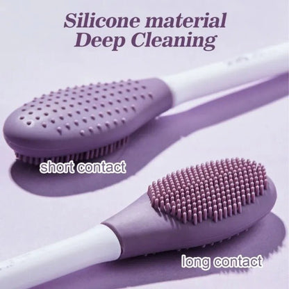 Silicone Double Head Mask Brush – Facial Mask Applicator Tool - Saadiq.pk