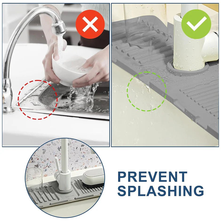 Silicone Faucet Mat – Fast Drying Sink Splash Guard - Saadiq.pk
