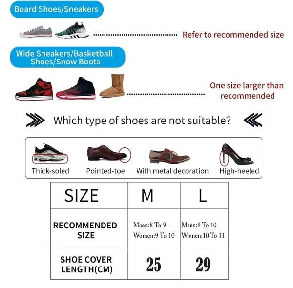 Silicone Shoes Cover – Waterproof & Reusable Shoe Protector - Saadiq.pk