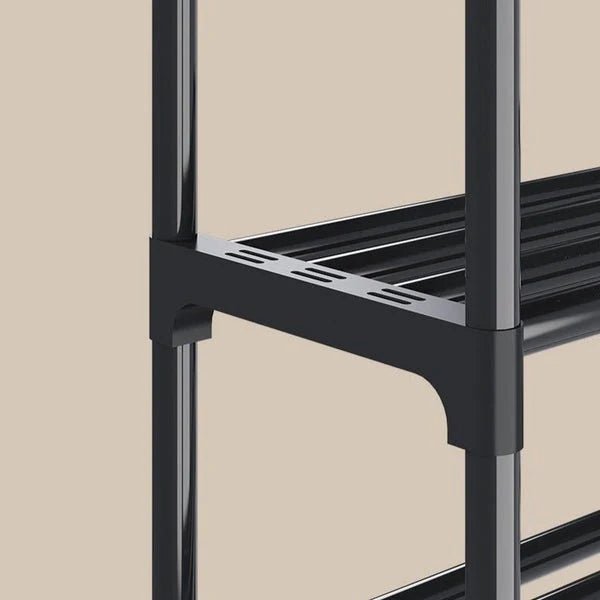 Simple Indoor Double Pole Coat Rack (4l4 - Layer Double Pole Coat Rack – Freestanding Clothes Organizerayer) - Saadiq.pk