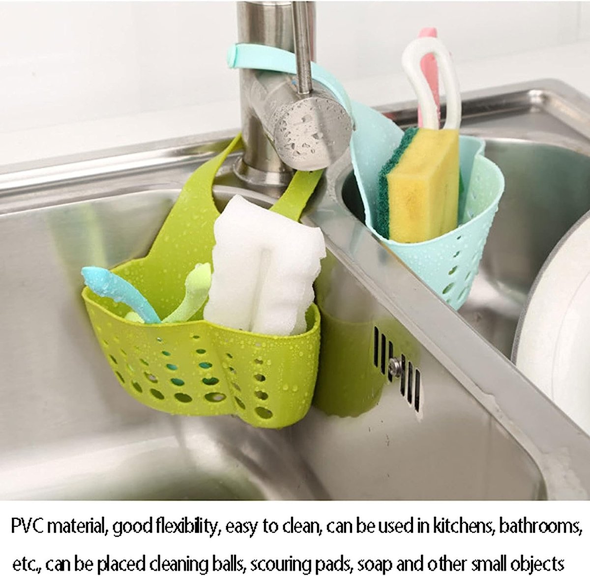 Sink Sponge Holder – Kitchen & Bathroom Hanging Organizer - Saadiq.pk