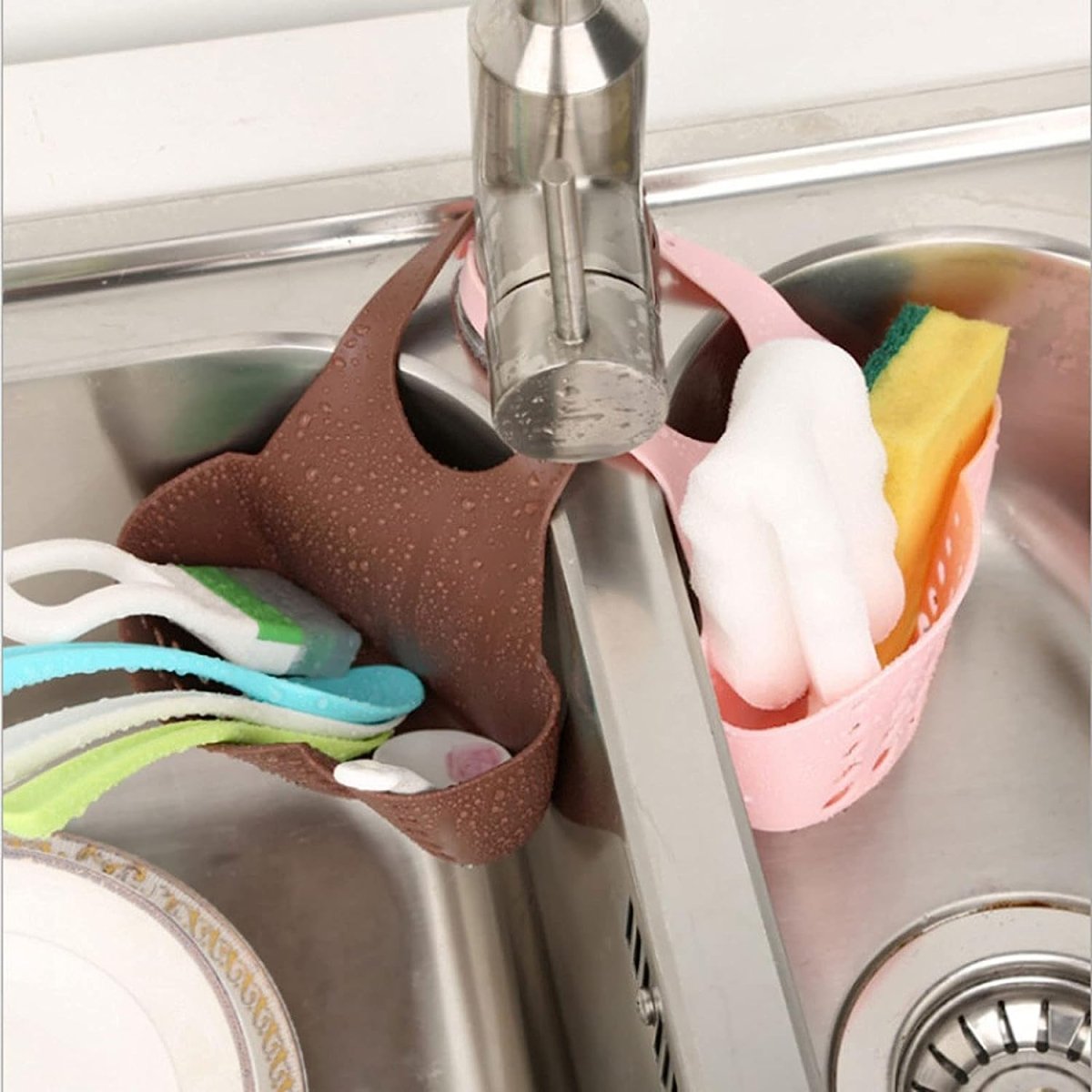 Sink Sponge Holder – Kitchen & Bathroom Hanging Organizer - Saadiq.pk