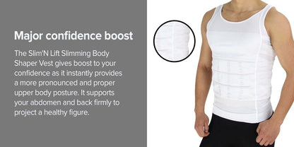 Slim n Lift Slimming Vest for Men | Body Shaper & Posture Support Vest - Saadiq.pk