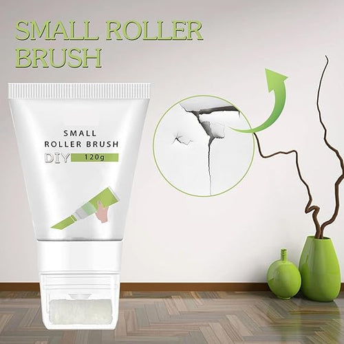 Small Roller Spackle Wall Repair Brush, 2 - in - 1 Small Rolling Brush Wall Paint Repair Tool, Quick Drying and Waterproof Wall Roller Paint Repair Paste for Living Room, Bedroom, Bathroom - Saadiq.pk