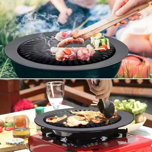 Smokeless Barbecue Grill Pan – Indoor & Outdoor Cooking - Saadiq.pk