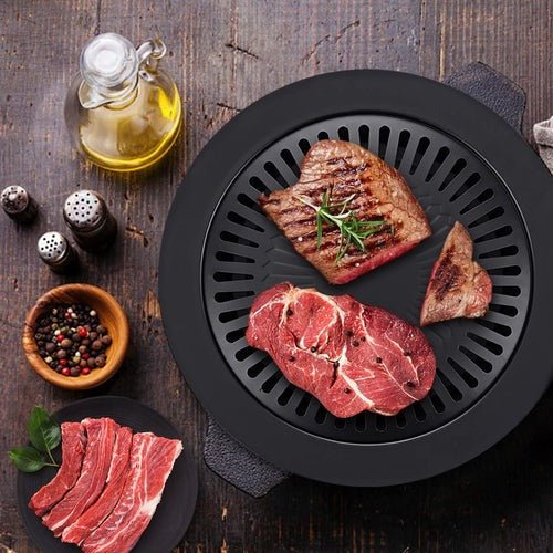 Smokeless Barbecue Grill Pan – Indoor & Outdoor Cooking - Saadiq.pk