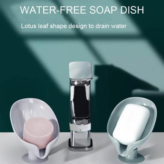 Soap Holder with Drain – Leaf Shape Bathroom & Kitchen Soap Dish - Saadiq.pk