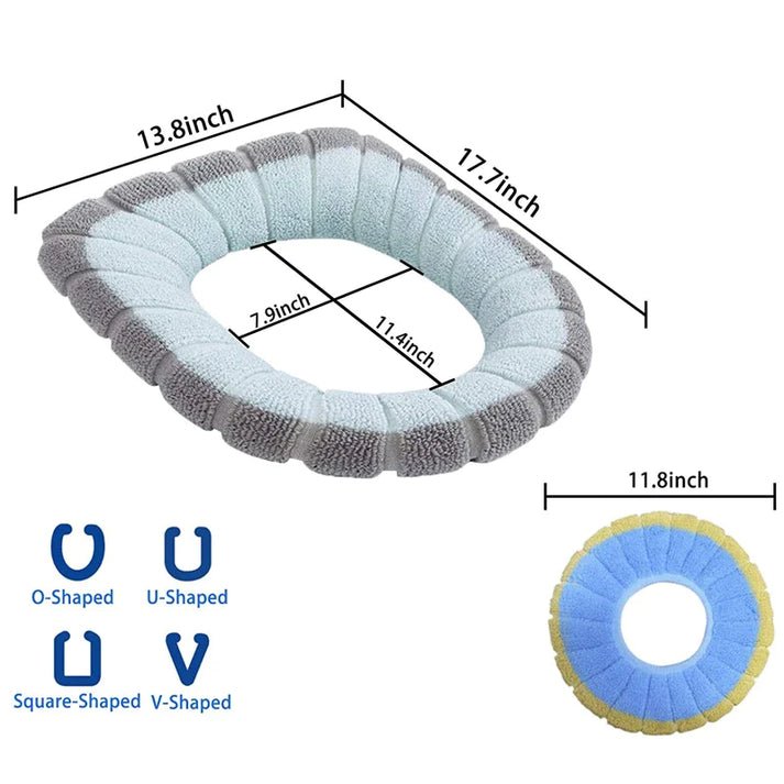 Soft Washable Toilet Seat Cover - PACK OF 2 - Saadiq.pk