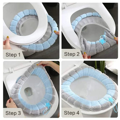 Soft Washable Toilet Seat Cover - PACK OF 2 - Saadiq.pk